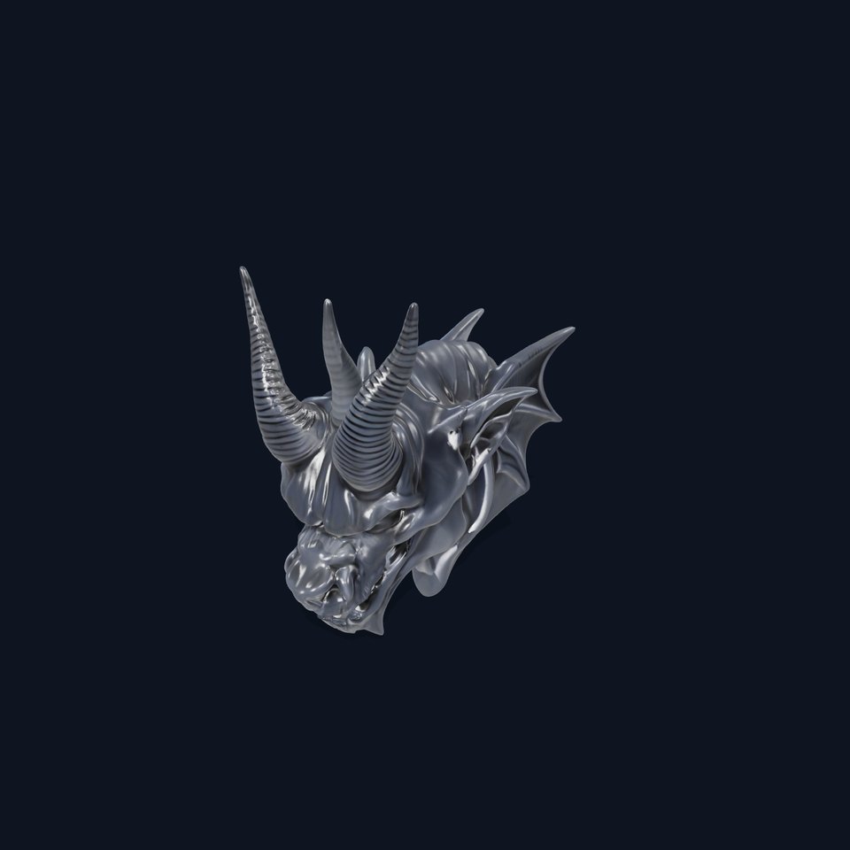Menacing Gargoyle Head model pack